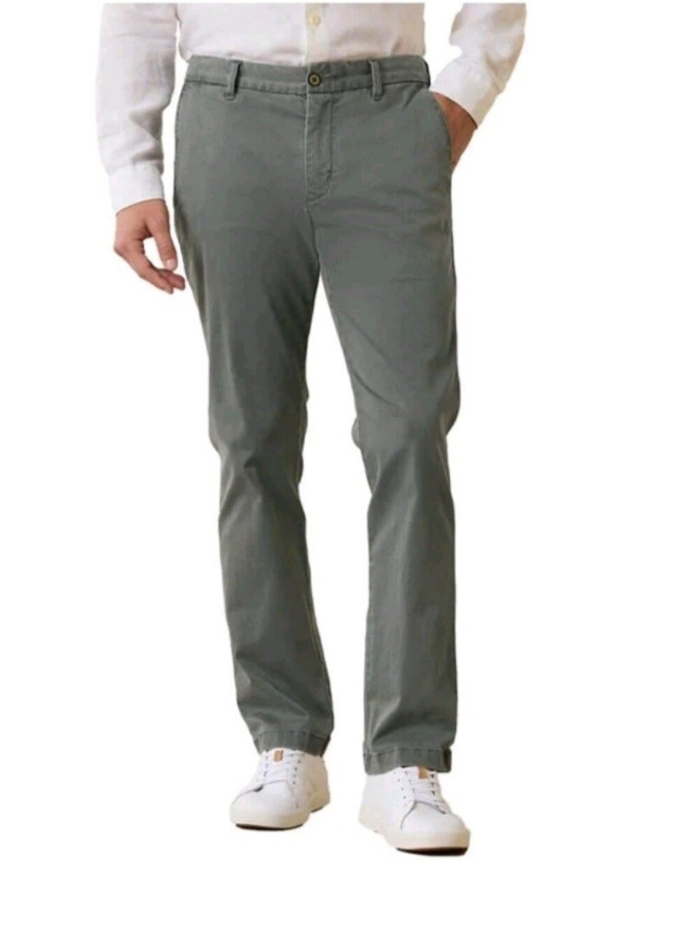 Tommy Bahama Boracay Flat Front Chino Casual Pants Mens 44x34 Fog Grey MSRP $138
